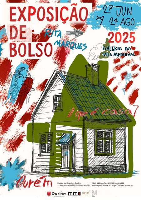 2025_06_27 - Cartaz Exposição de bolso de Rita Marques - Galeria Vila Medieval EXPOSIÇÃO DE BOLSO